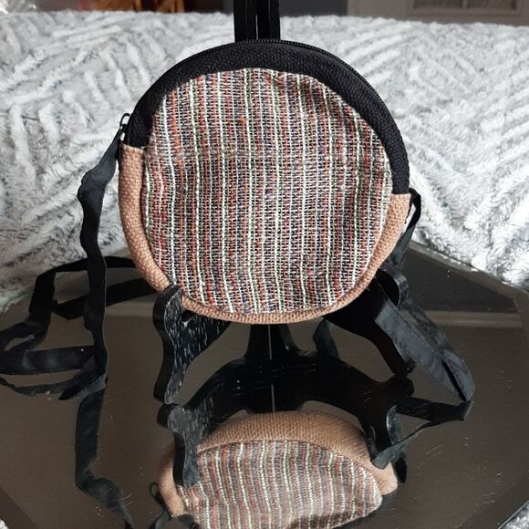 HIMALAYAN NEPAL Hemp  Money Bag 3  7W x6 L  7‎ Total Free For Bag over 30 - Picture 3 of 12